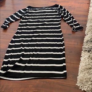 Striped long sleeve dress